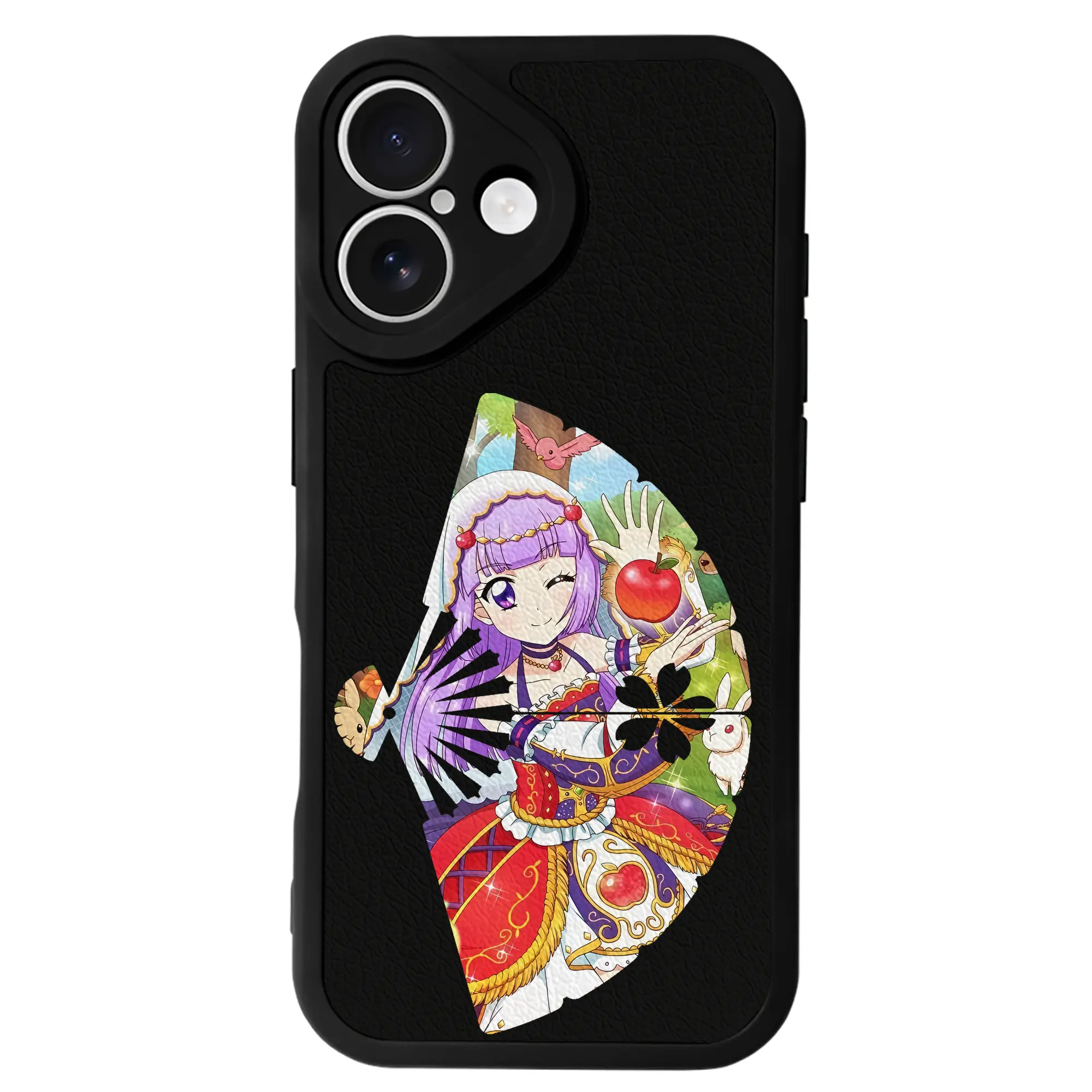 アイカツ グッズ 氷上 スミレ - IPhone 16シリーズ対応 ・ シリコンスマホケース ・ レザー調 ・ 高精度フィット ・ 耐衝撃 ・ ワイヤレス充電対応 ・ 精密カット